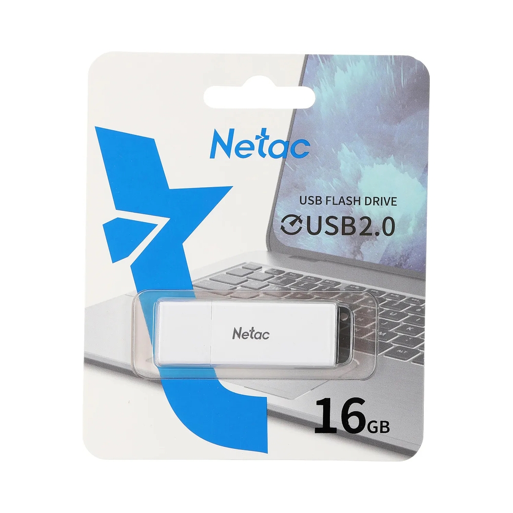 Флеш Диск Netac U185 [NT03U185N-016G-20WH] 16GB — KSKSHOP.RU