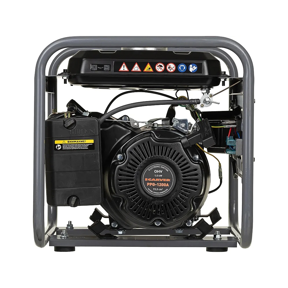 Электрогенератор бензиновый Carver PPG-1200, 1.05 кВт, 65 дБ, 24 кг — KSKSHOP.RU