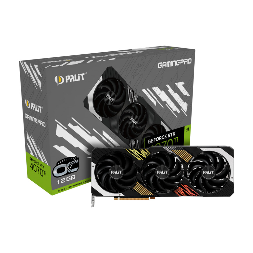Видеокарта Palit GeForce RTX 4070 Ti GamingPro OC [NED407TT19K9-1043A] — KSKSHOP.RU