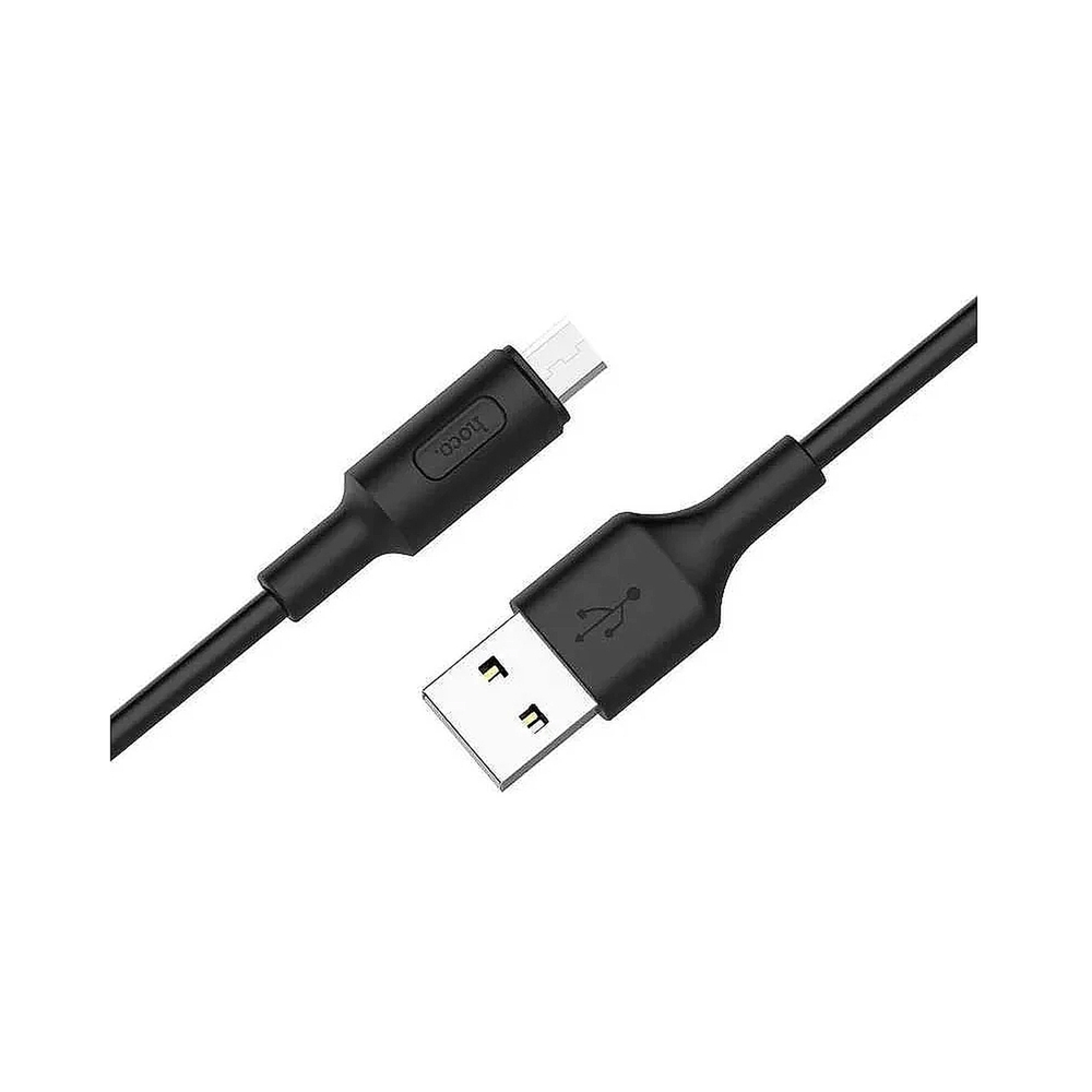 Кабель USB 2.0 hoco X25, AM/microBM, черный, 1м — KSKSHOP.RU