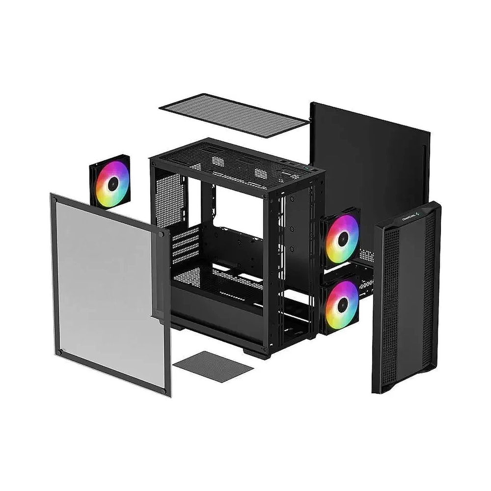Корпус DeepCool CC360 ARGB, черный — KSKSHOP.RU