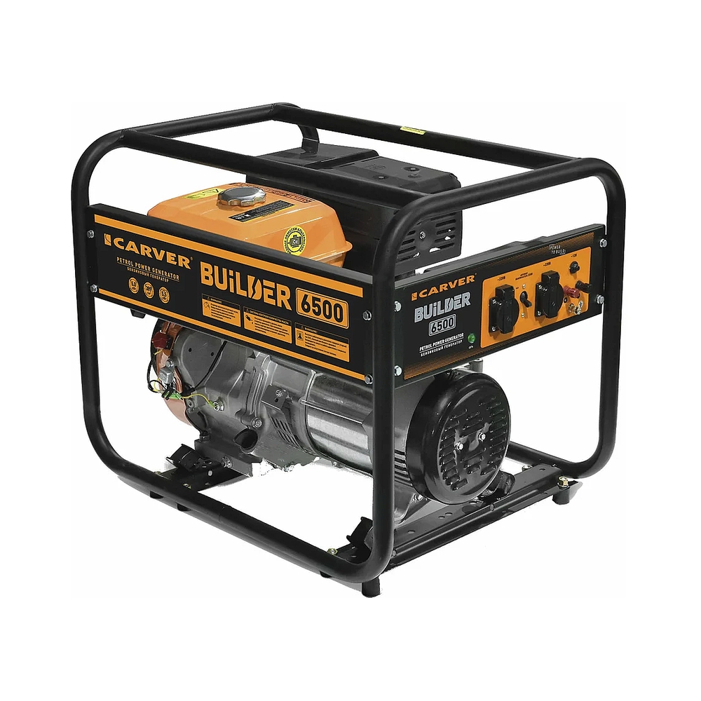 Электрогенератор бензиновый Carver PPG-6500 Builder, 5.5 кВт, 96 дБ, 67,5 кг — KSKSHOP.RU