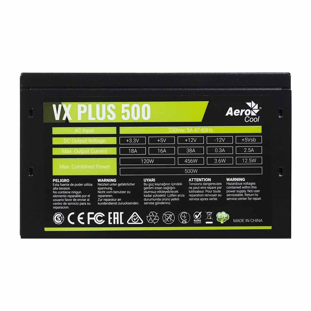 картинка Блок питания AeroCool VX PLUS 650W [VX-650 PLUS] от магазина Одежда+