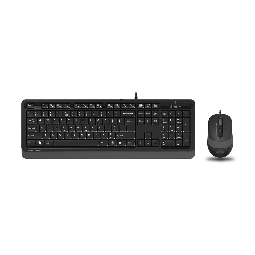 Клавиатура + мышь A4 Fstyler F1010 черный/серый USB Multimedia — KSKSHOP.RU