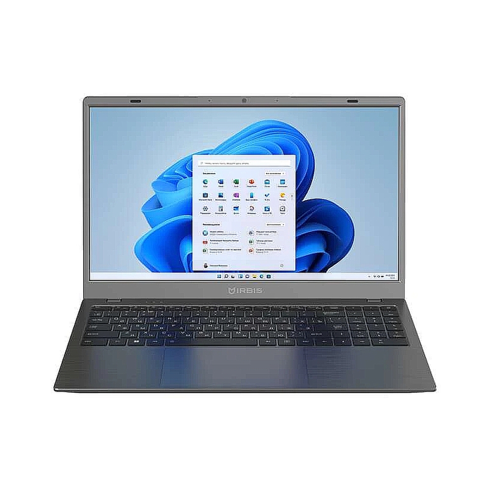 Ноутбук IRBIS GroovyBook 15 Core I5-1250P, 16GB LPDDR5+512GB NVME SSD,15,6"LCD 1920*1080 IPS,Intel AX101 WIFI,Camera 2MP,TPM2.0 , 7.7V 6000mha battery, TYPE C full function,RJ45,Windows 11 Pro RUS,Grey — KSKSHOP.RU