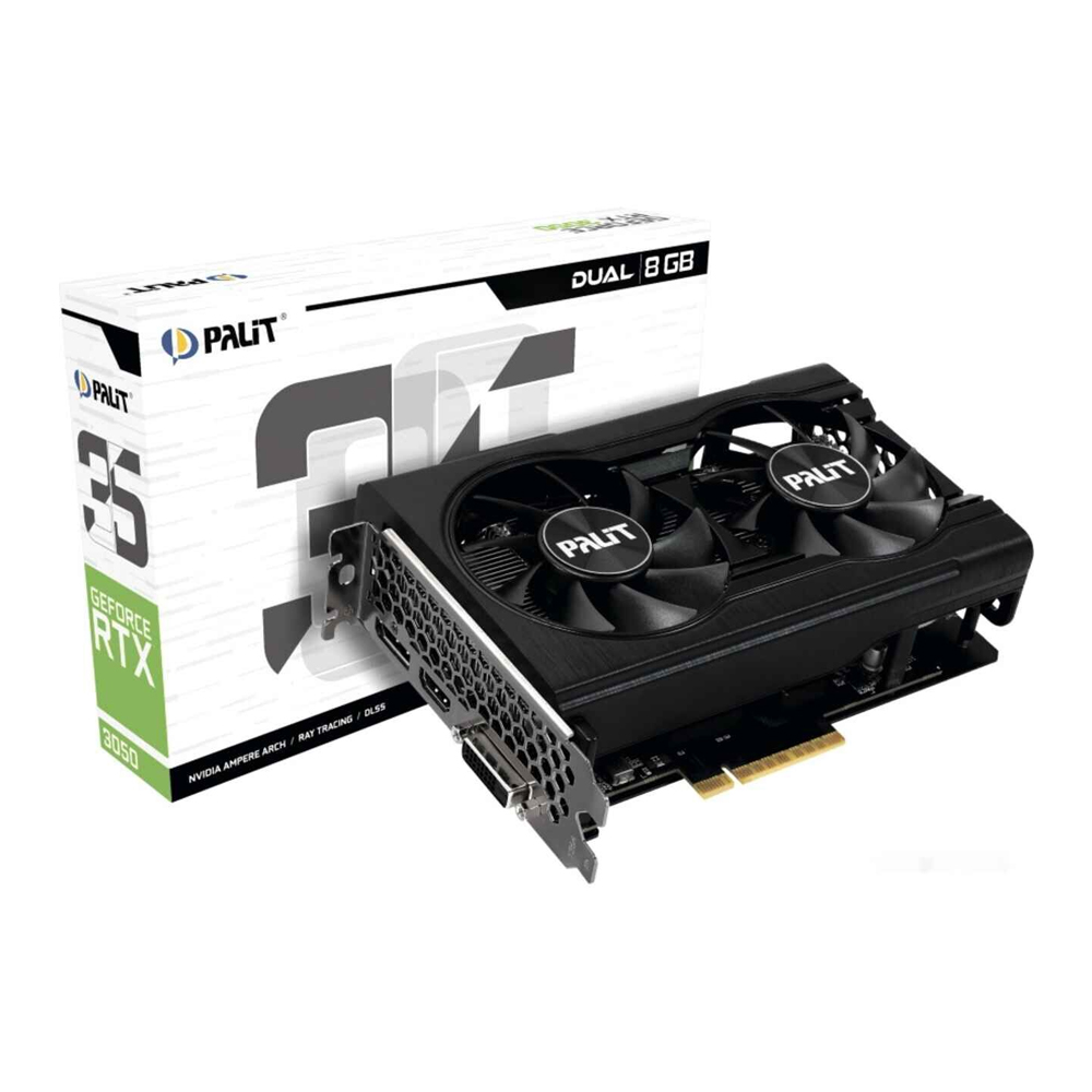 Видеокарта Palit GeForce RTX 3050 Dual [NE63050018P1-1070D] — KSKSHOP.RU