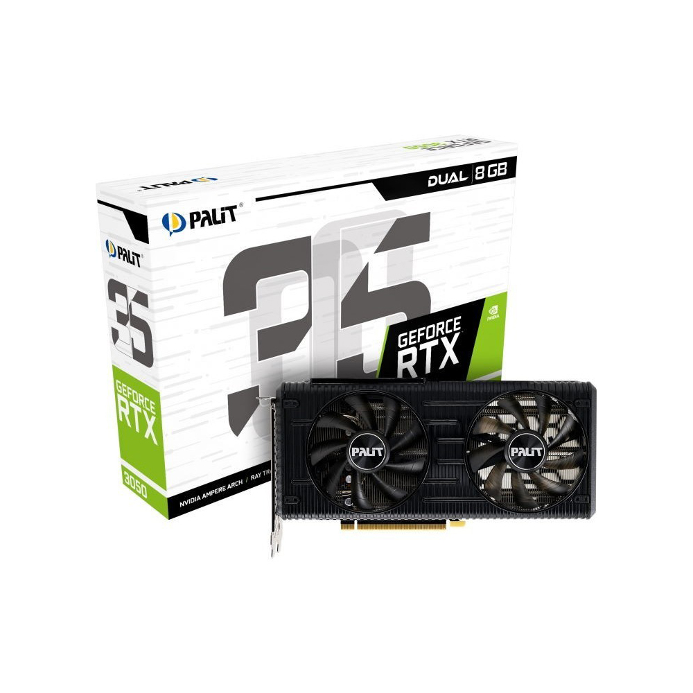 Видеокарта Palit GeForce RTX 3050 Dual [NE63050019P1-190AD] — KSKSHOP.RU