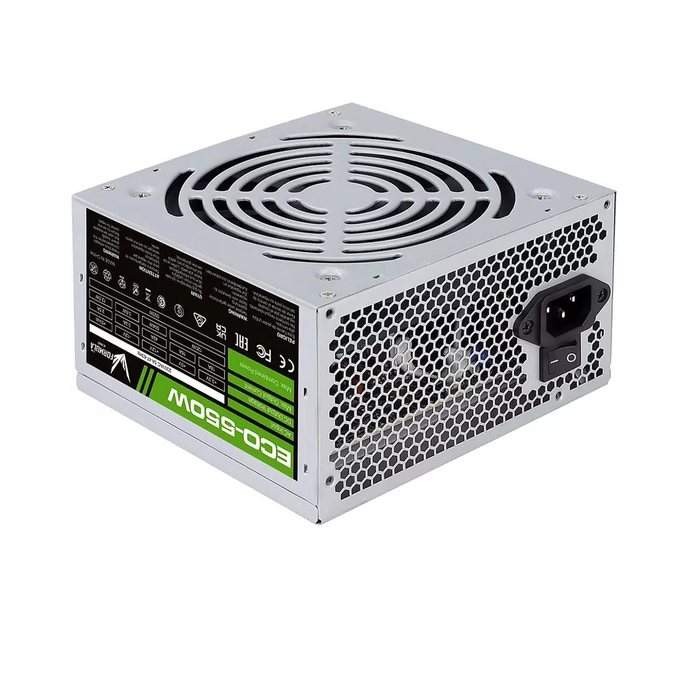 картинка Блок питания Formula ECO-550W (ATX v2.3, 20+4P, 4P, 1xPCIe 6P, 2xSATA, 2xPATA, 1xFDD, 12cm fan) от магазина Одежда+
