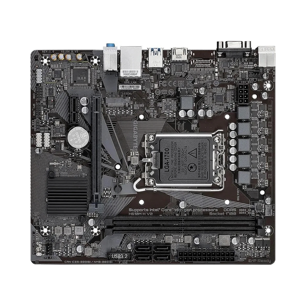 Материнская плата Gigabyte H610M H V2 — KSKSHOP.RU
