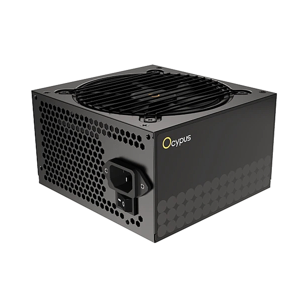 картинка Блок питания 650W Ocypus Gamma P650 BK (ATX, 80+, APFC, 20+4 pin, 120mm fan, PCI-E 6+2Px4, 6xSATA) (Gamma-P650-W1HDBK024X-EU) от магазина Одежда+