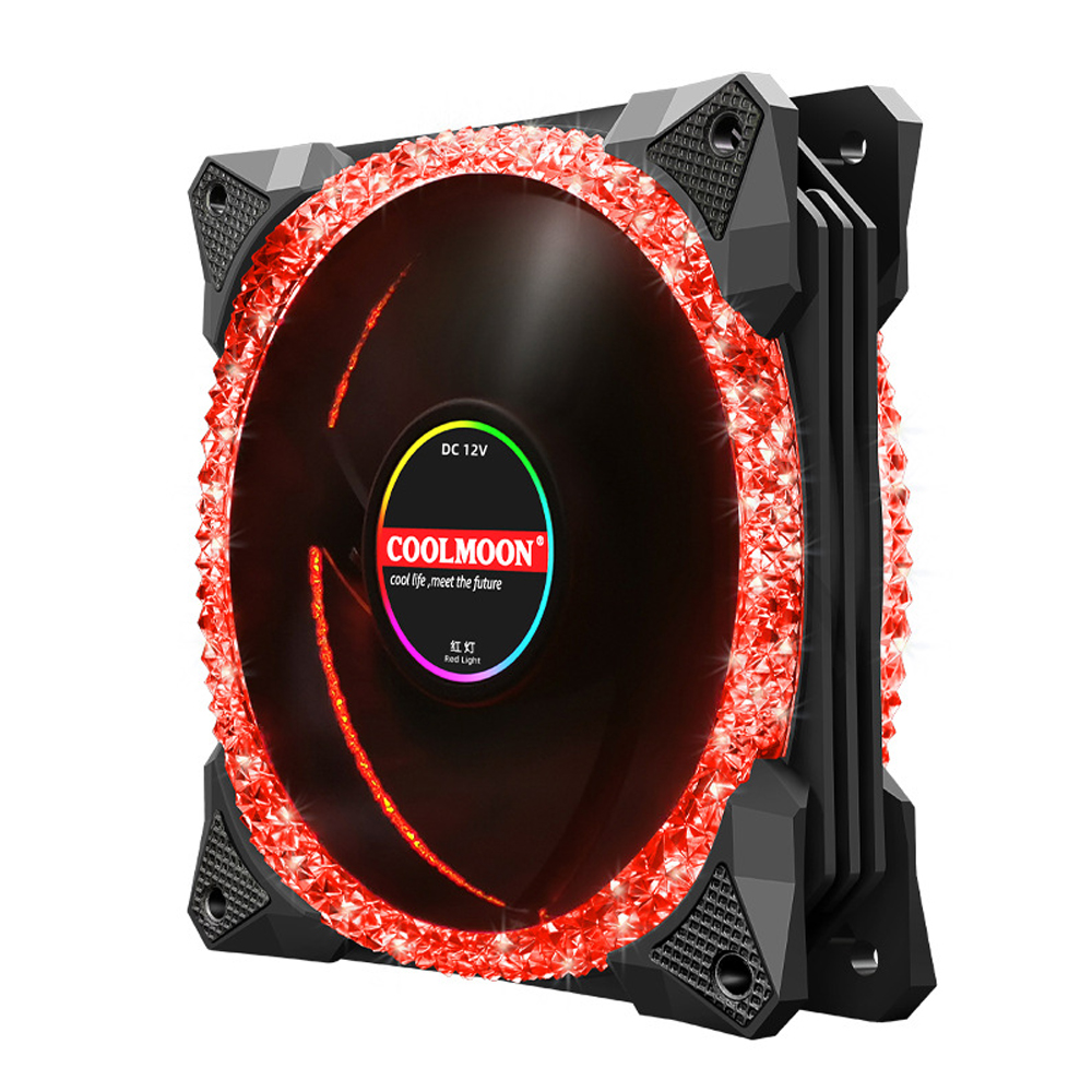Кулер для пк CoolMoon Magic Diamond AS2 | RED 120MM — KSKSHOP.RU