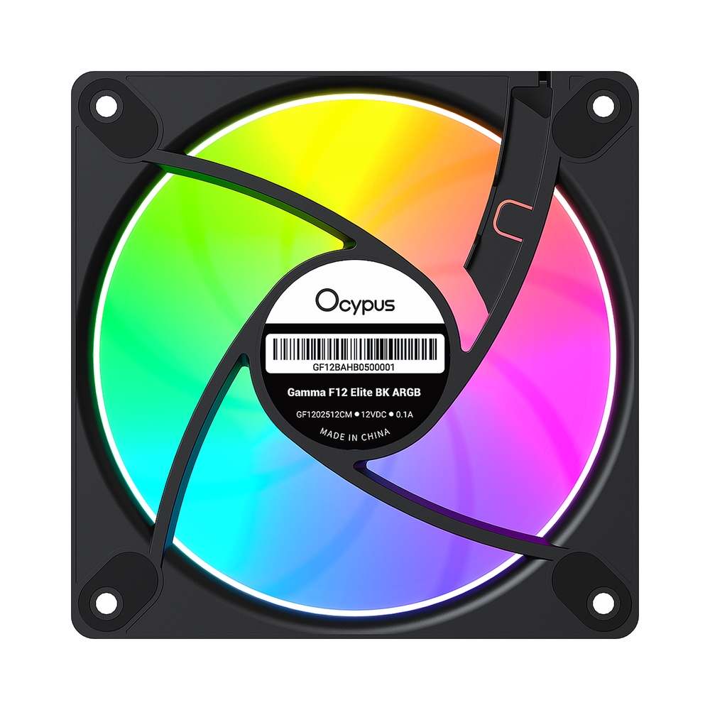 Вентилятор для корпуса Ocypus Gamma F12 Elite BK ARGB, черный — KSKSHOP.RU