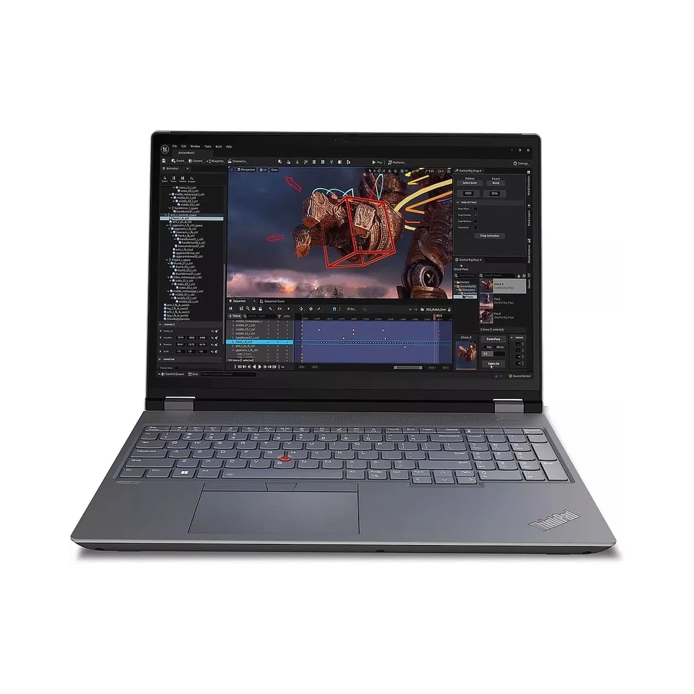 Ноутбук Lenovo ThinkPad P16 G2 Intel Core i7-14700HX/16Gb/SSD512Gb/RTX2000 8Gb/16"/IPS/WUXGA/1920x1200/60Hz/Win11Pro/Storm Grey (21FBA0R7CD) — KSKSHOP.RU