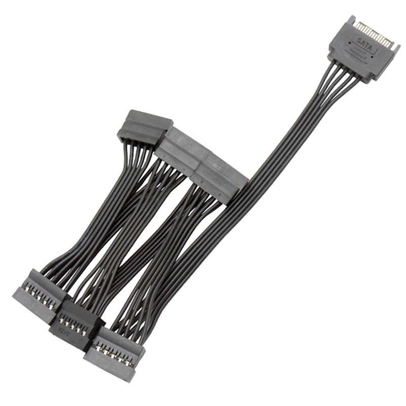 Переходник SATA 15PIN TO 6 SATA прямой — KSKSHOP.RU