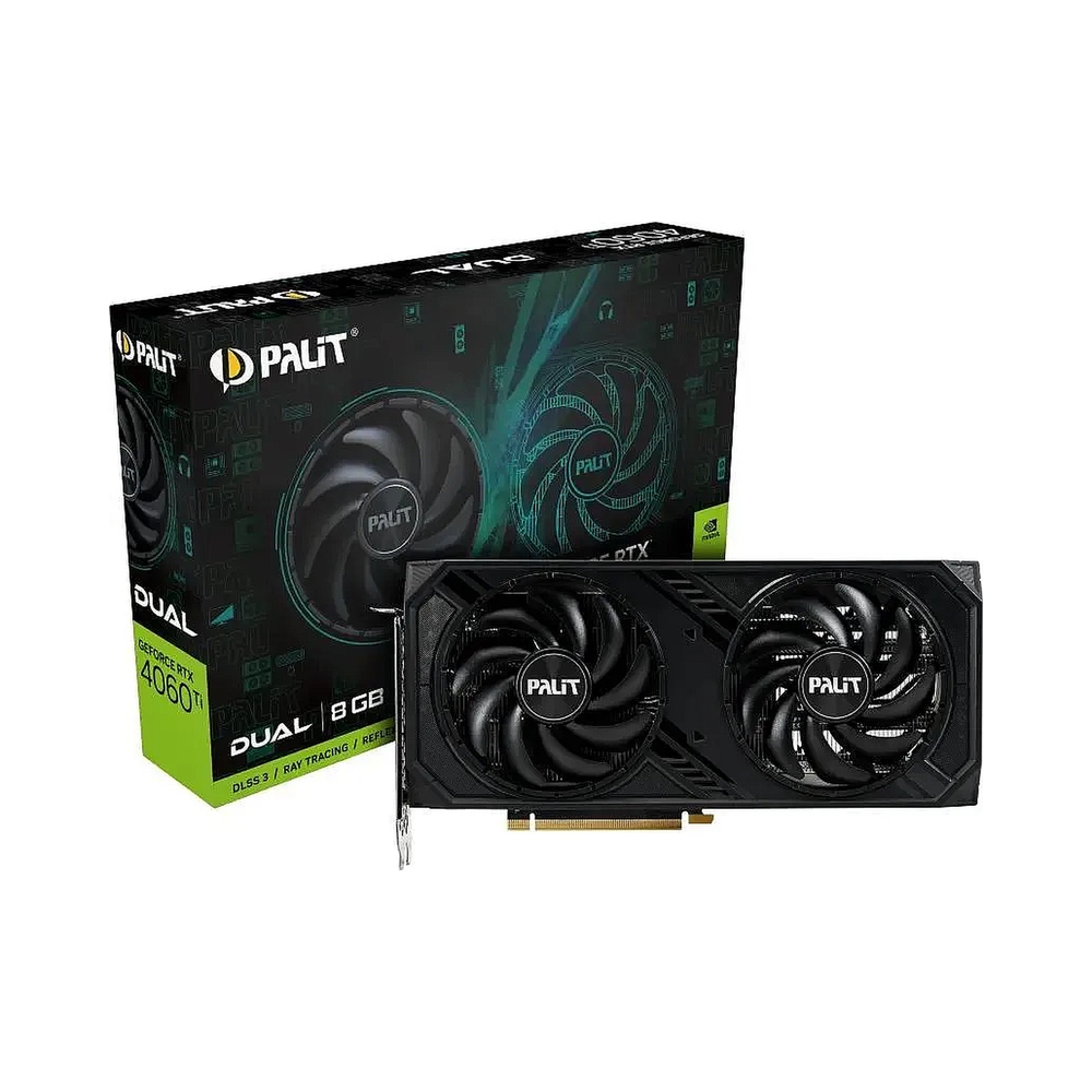 Видеокарта Palit GeForce RTX 4060 Ti Dual V1 [NE6406T019P1-1048D] — KSKSHOP.RU