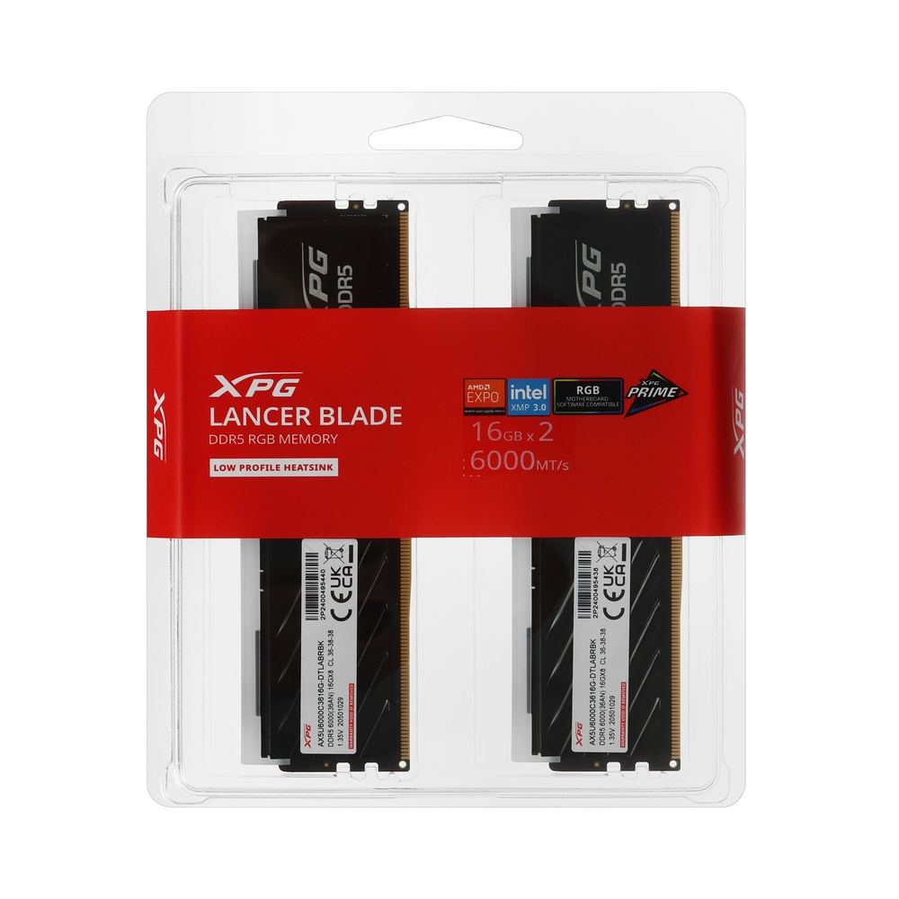 Оперативная память ADATA XPG Lancer Blade RGB [AX5U6000C3616G-DTLABRBK] 32GB KIT D5 — KSKSHOP.RU