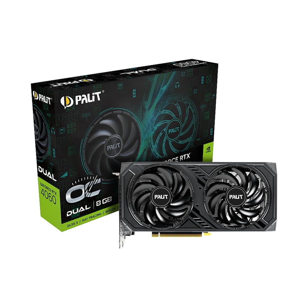 Видеокарта Palit GeForce RTX 4060 Dual OC [NE64060T19P1-1070D] — KSKSHOP.RU