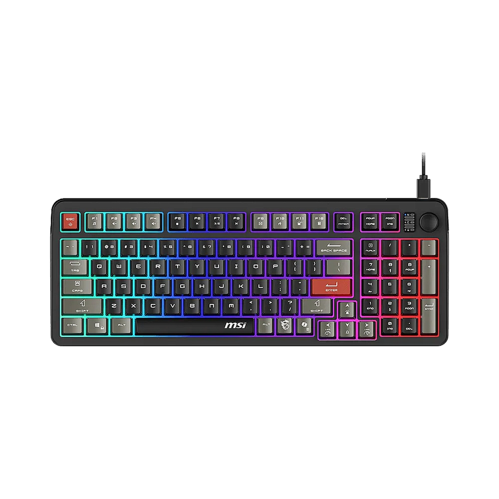 Клавиатура MSI GK110, черный/серый — KSKSHOP.RU