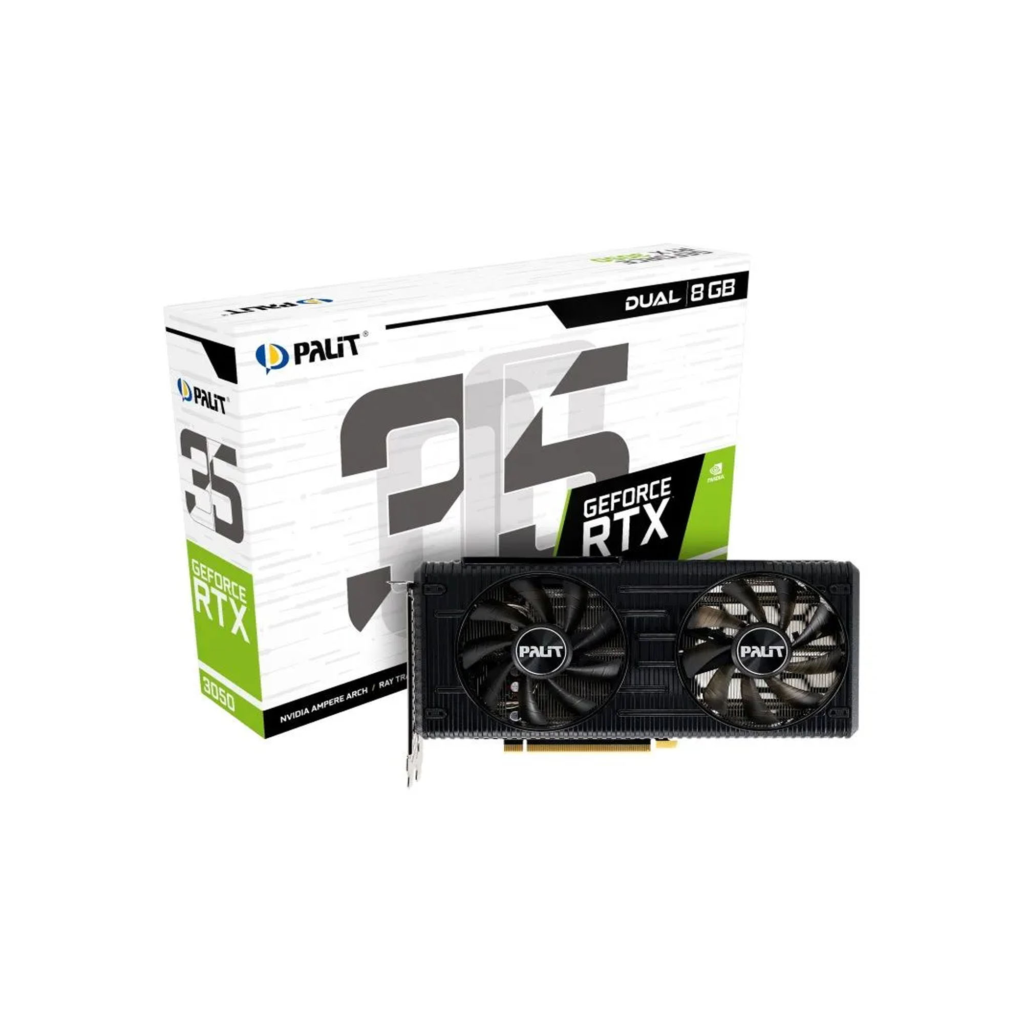 Видеокарта Palit GeForce RTX 3050 Dual RTX3050 [NE63050019P1-190AD] — KSKSHOP.RU