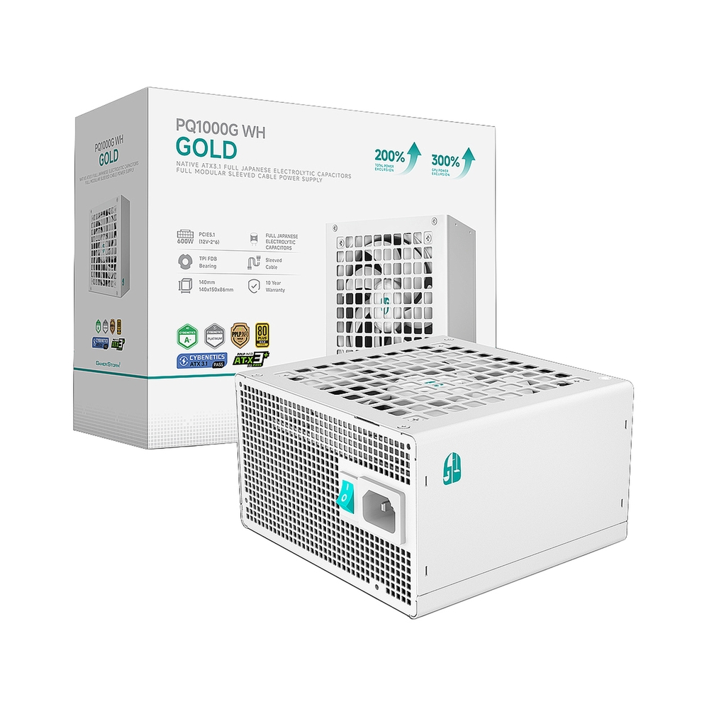 Блок питания Deepcool / GamerStorm PQ1000G WH [R-PQA00G-FD0W-WGEU-V1], белый — KSKSHOP.RU