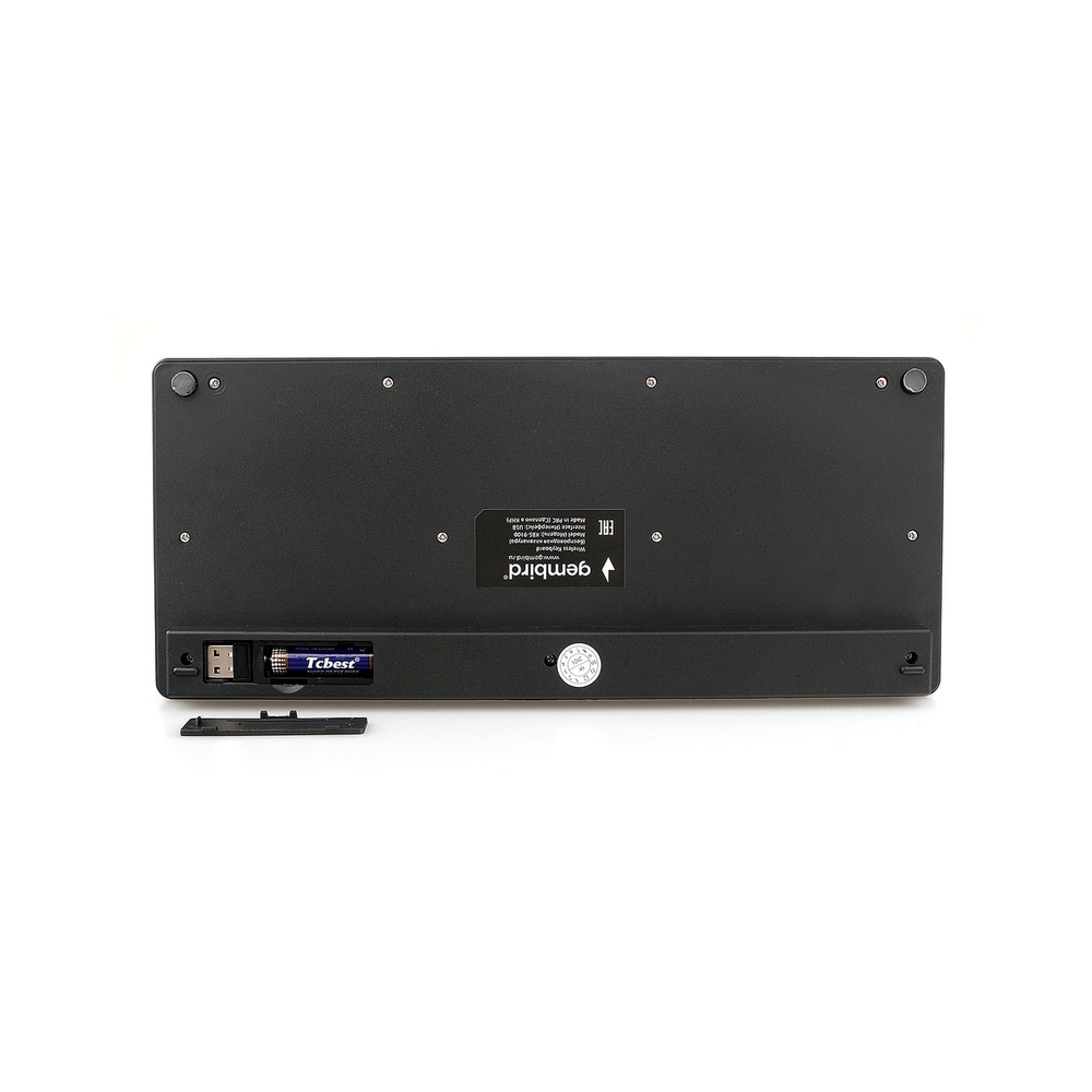Клавиатура+мышь беспроводные Gembird KBS-9100, черный — KSKSHOP.RU