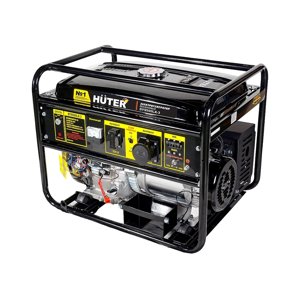 Электрогенератор бензиновый Huter DY9500LX-3, 8кВт, 91 дБ, 81 кг — KSKSHOP.RU