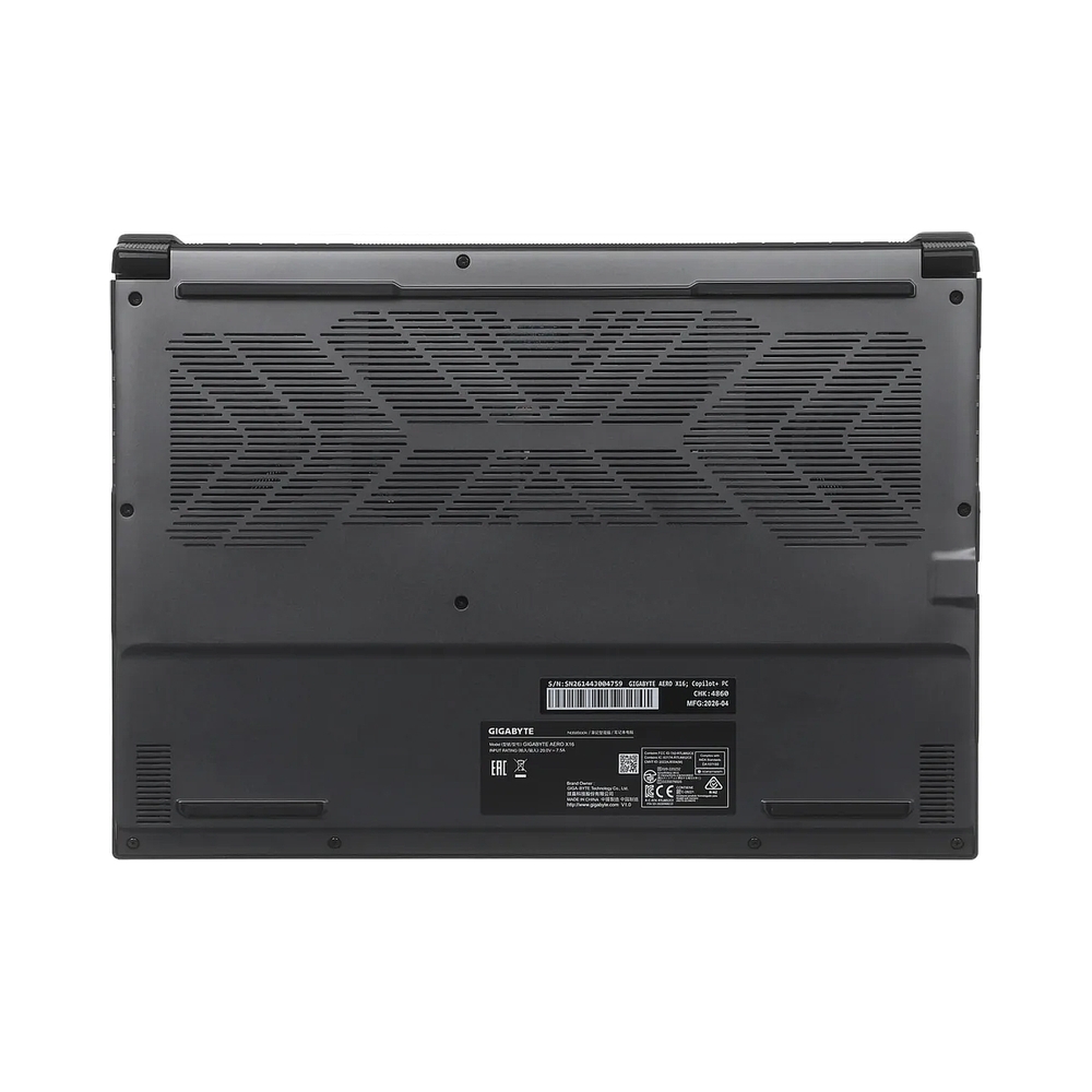 Ноутбук Gigabyte AERO X16 1VH AMD Ryzen AI 7 350/16Gb/SSD1Tb/16"/IPS/QHD+/165Hz/RTX5060 8Gb/NoOS/Space Gray (1VH93KZC94AD) — KSKSHOP.RU