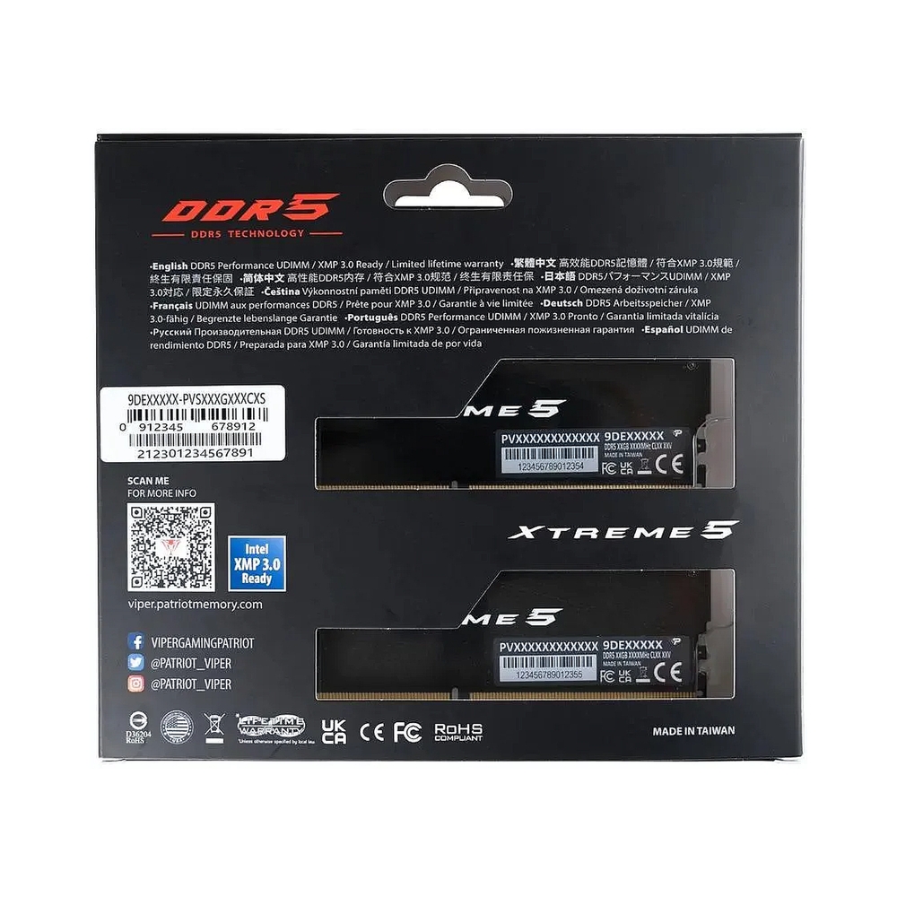 Оперативная память Patriot Memory Viper Xtreme 5 [PVX532G82C38K] 32GB KIT D5 — KSKSHOP.RU