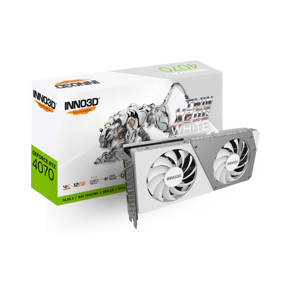 Видеокарта INNO3D RTX 4070 Super Twin X2 OC WHITE — KSKSHOP.RU