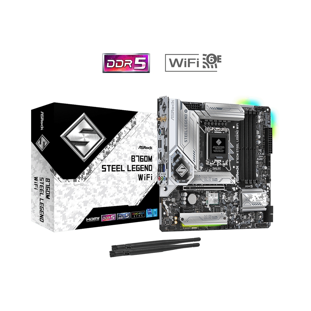 Материнская плата ASRock B760M STEEL LEGEND WIFI — KSKSHOP.RU