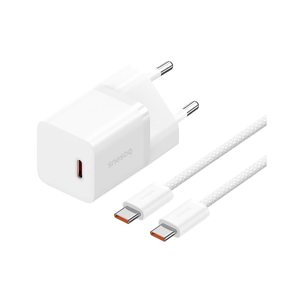 Зарядное устройство Baseus GaN5 Fast Charger (mini) 1C 30W белый — KSKSHOP.RU
