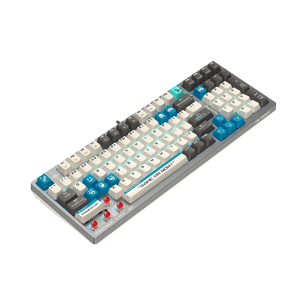 Клавиатура A4Tech Bloody S98 Pixels Blue механическая проводная USB серый/бежевый (S98) — KSKSHOP.RU