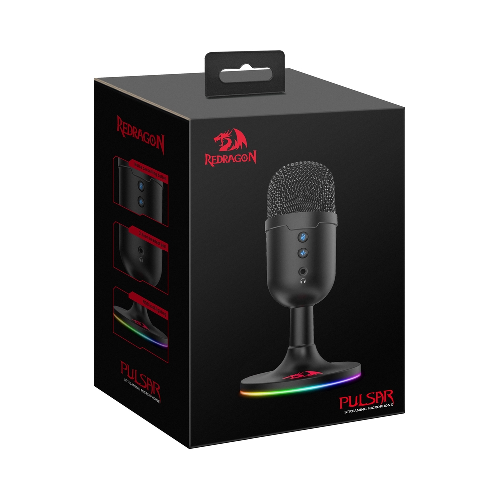 Игровой микрофон Redragon PULSAR GM303, черный — KSKSHOP.RU