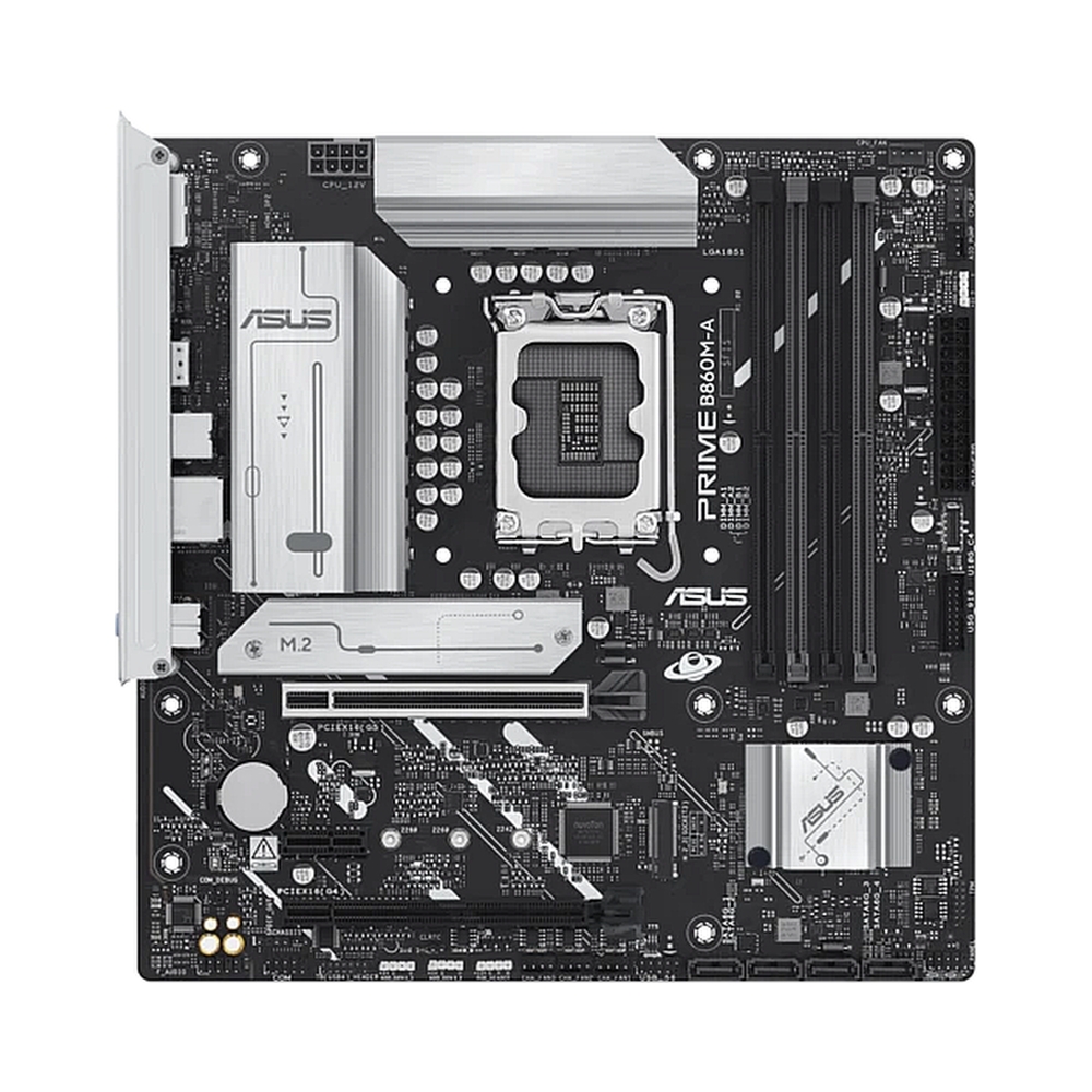 Материнская плата ASUS PRIME B860M-A-CSM, LGA1851, B860, 4*DDR5, 4*SATA, 2*M.2, 2*USB 3.2, 4*USB 2.0, Type-C, 2*PCIx16, 1*PCIx1, 2*DP+HDMI, mATX; 90MB1K00-M0EAYC — KSKSHOP.RU