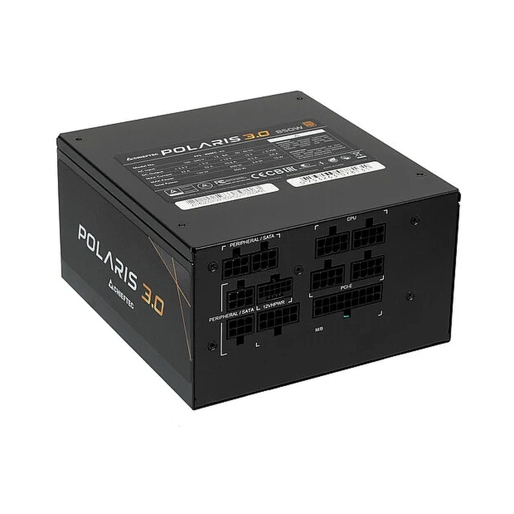 Блок питания Chieftec Polaris 3.0 PPS-850FC-A3 (ATX 3.0, 850W, 80 PLUS GOLD, Active PFC, 140mm fan, Full Cable Management, Gen5 PCIe) Retail — KSKSHOP.RU