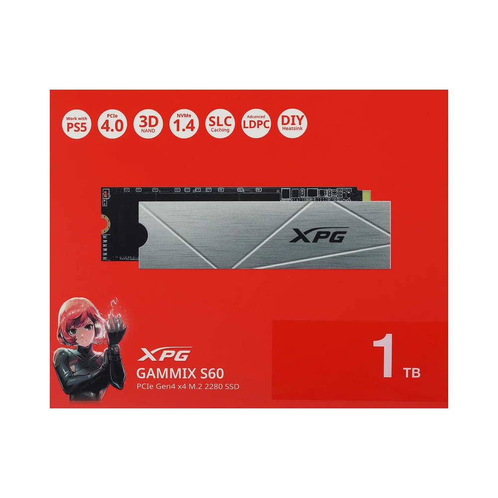 Накопитель SSD ADATA XPG GAMMIX S60 [AGAMMIXS60-1T-CS] 1Tb — KSKSHOP.RU