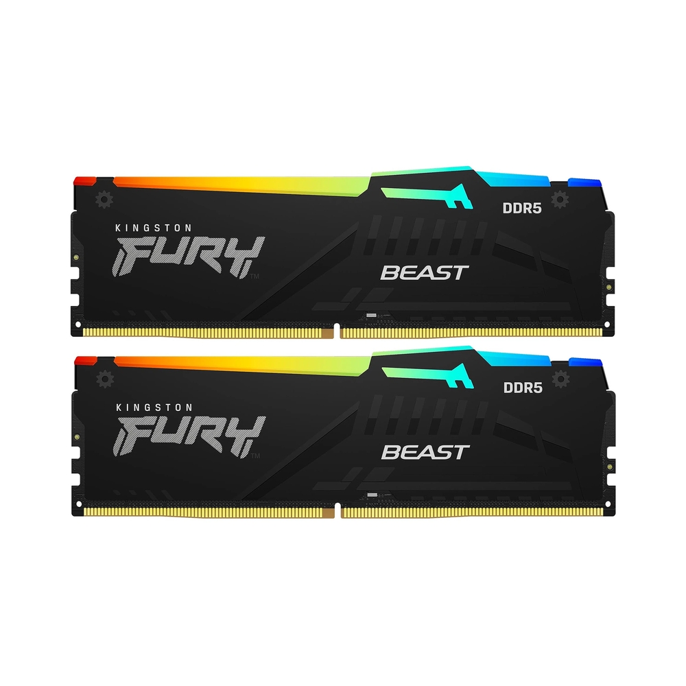 Оперативная память Kingston FURY Beast Black RGB [KF556C40BBAK2-32] 32GB KIT D5 — KSKSHOP.RU