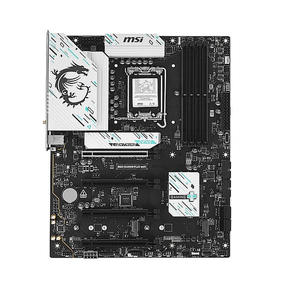 Материнская плата MSI B860 GAMING PLUS WIFI Soc-1851 Intel B860 4xDDR5 ATX AC`97 8ch(7.1) 5Gigabit RAID+HDMI+DP — KSKSHOP.RU