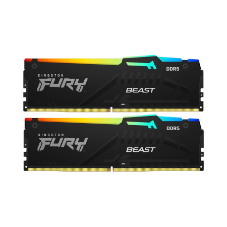 Оперативная память Kingston FURY Beast Black RGB [KF556C40BBAK2-32] 32GB KIT D5