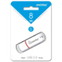 Флеш-накопитель Smartbuy 8Gb USB2.0 Crown Белый