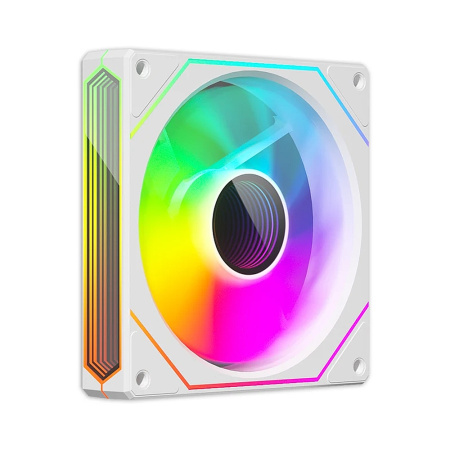 Реверсный кулер PRISM 6 PRO 120мм ARGB подсветка, белый