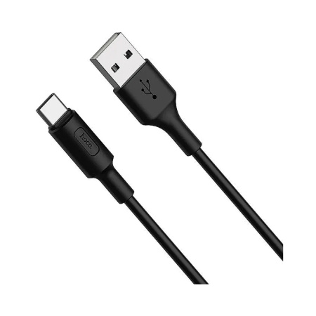 Кабель USB 2.0 hoco X25, AM/Type-C, черный, 1м
