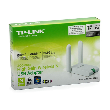 Сетевой адаптер TP-Link SOHO TL-WN822N W300M
