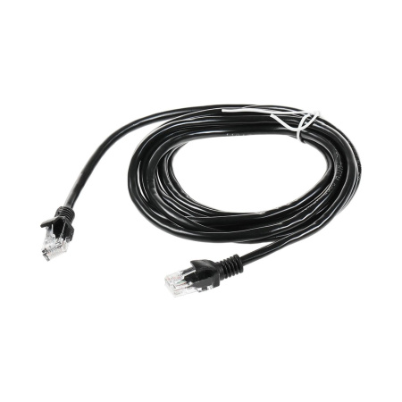 Патч-корд UTP Cablexpert PP12-3M/BK 5e, 3м, литой, многожильный (чёрный)