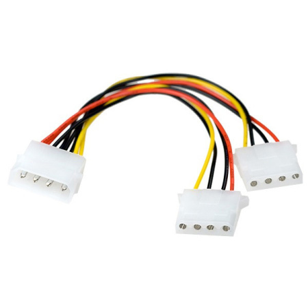 Переходник питания Molex (M) to 2xMolex (F) 15см