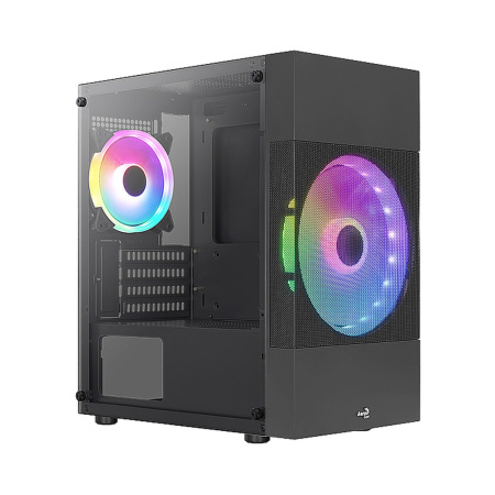 Корпус Aerocool / Formula Atomic Lite-G-BK-v2, черный