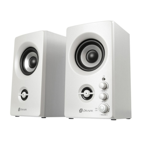Колонки Oklick OK-164 2.0 белый 30Вт