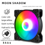 Кулер 120mm RGB CoolMoon BLACK MOON SHADOW